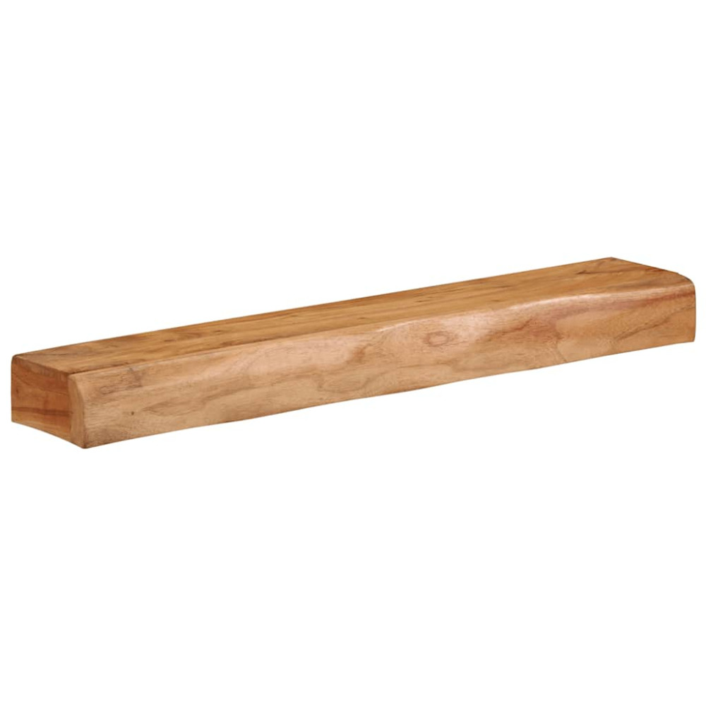 Produktbild för Vägghyllor 2 st 80x17x8 cm massivt trä akacia