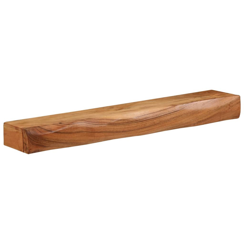 Produktbild för Vägghyllor 2 st 80x17x8 cm massivt trä akacia