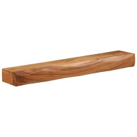 Produktbild för Vägghyllor 2 st 80x17x8 cm massivt trä akacia