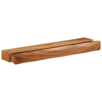 Produktbild för Vägghyllor 2 st 80x17x8 cm massivt trä akacia