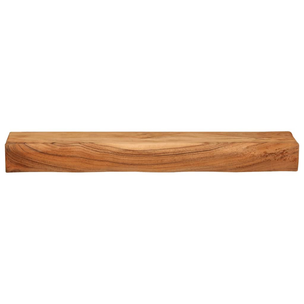 Produktbild för Vägghyllor 2 st 80x17x8 cm massivt trä akacia