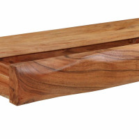 Produktbild för Vägghyllor 2 st 80x17x8 cm massivt trä akacia