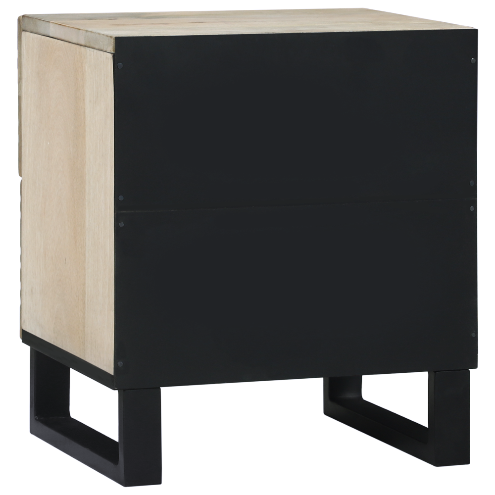 Produktbild för Nattduksbord Vit 40 x 33 x 46 cm Konstruerat trä