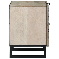 Produktbild för Nattduksbord 2 pcs Vit 40 x 33 x 46 cm Konstruerat trä