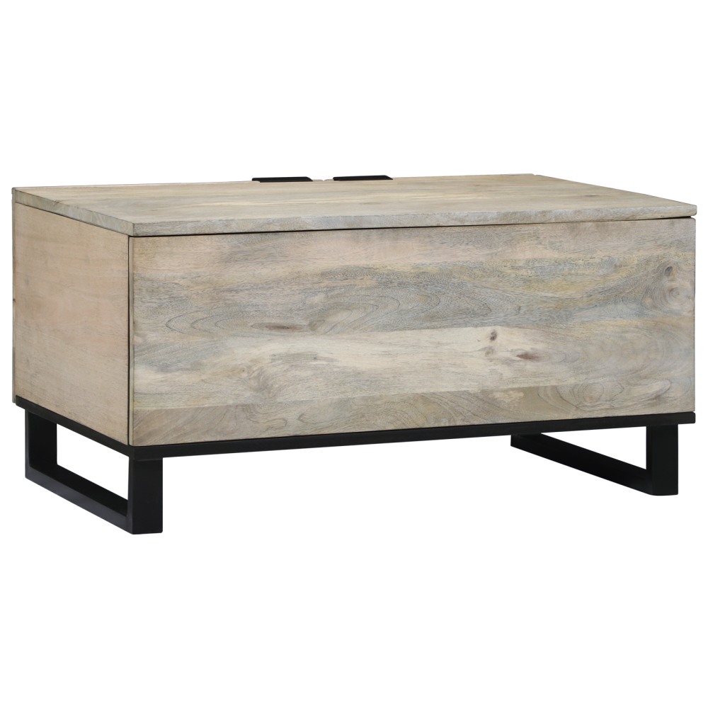 Produktbild för Kaffeebord Vit 80 x 50 x 40 cm Konstruerat trä