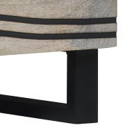 Produktbild för Kaffeebord Vit 80 x 50 x 40 cm Konstruerat trä