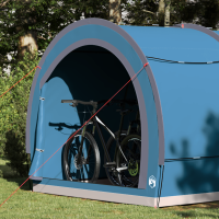 Produktbild för Cykelförrådstält med tak Blå 256 x 222 x 182 cm taffeta