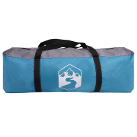 Produktbild för Cykelförrådstält med tak Blå 256 x 222 x 182 cm taffeta