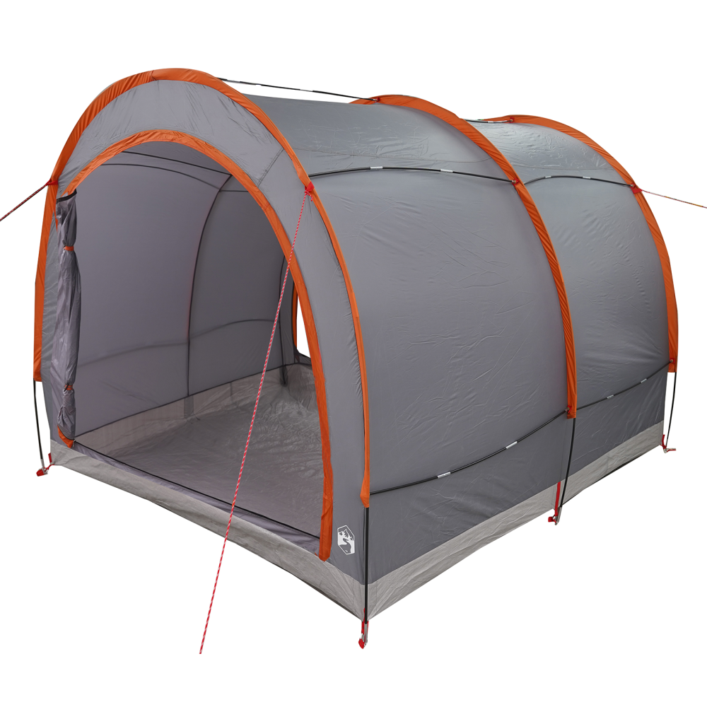 Produktbild för Cykelförrådstält Grå och orange 256 x 222 x 182 cm taffeta