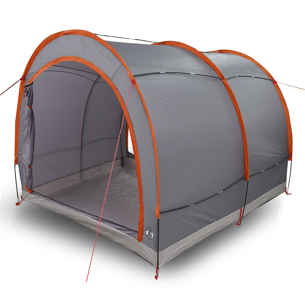 Produktbild för Cykelförrådstält Grå och orange 256 x 222 x 182 cm taffeta