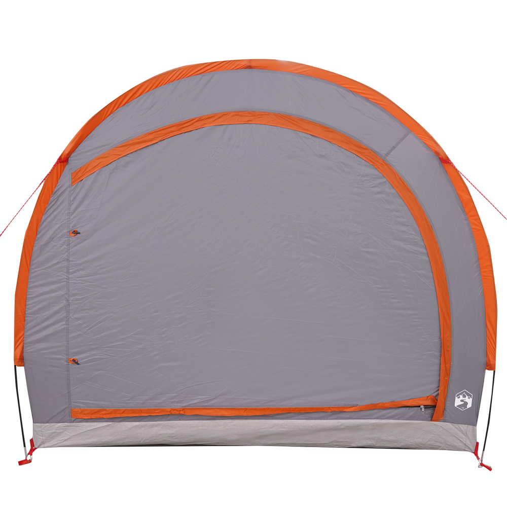 Produktbild för Cykelförrådstält Grå och orange 256 x 222 x 182 cm taffeta