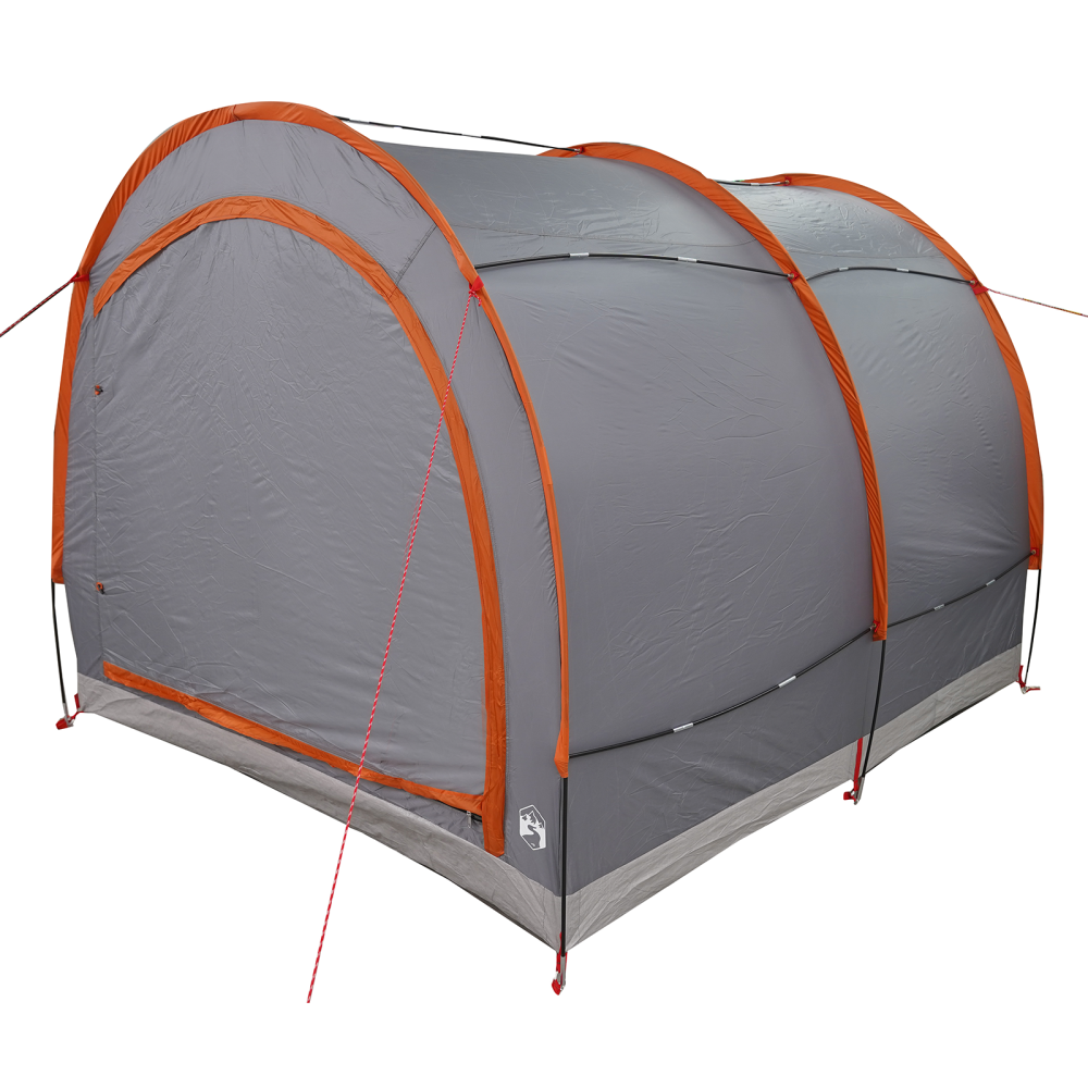 Produktbild för Cykelförrådstält Grå och orange 256 x 222 x 182 cm taffeta