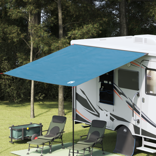 vidaXL Caravanmarkis person 240 x 300 cm Vattentålig Blå taffeta