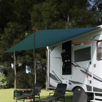 Produktbild för Caravanmarkis person 240 x 300 cm Vattentålig Blå taffeta