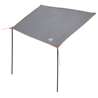 Produktbild för Caravanmarkis person 240 x 300 cm Grå och orange taffeta