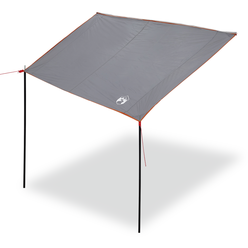 Produktbild för Caravanmarkis person 240 x 300 cm Grå och orange taffeta
