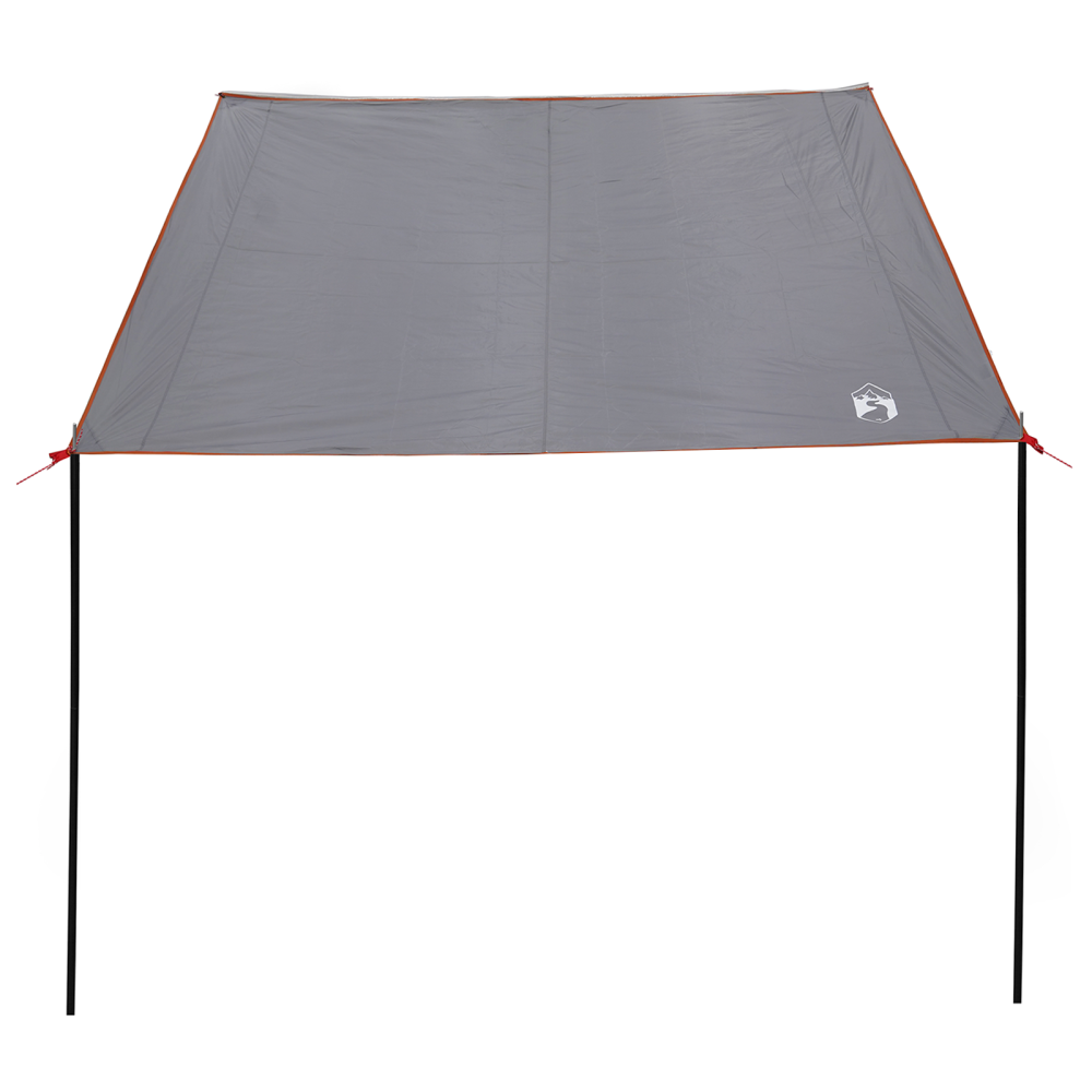 Produktbild för Caravanmarkis person 240 x 300 cm Grå och orange taffeta