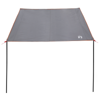 Produktbild för Caravanmarkis person 240 x 300 cm Grå och orange taffeta