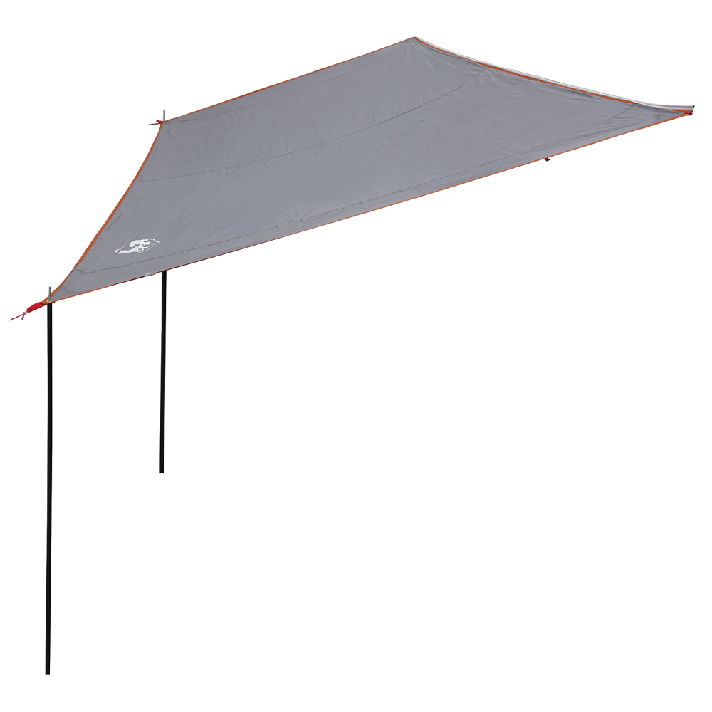 Produktbild för Caravanmarkis person 240 x 300 cm Grå och orange taffeta