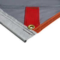 Produktbild för Caravanmarkis person 240 x 300 cm Grå och orange taffeta