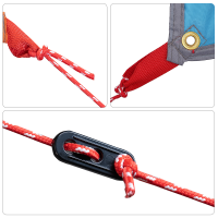 Produktbild för Caravanmarkis person 240 x 350 cm Vattentålig Blå taffeta