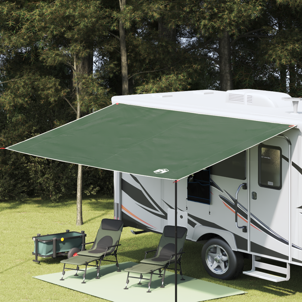 Produktbild för Caravanmarkis person 240 x 460 cm Vattentålig Grön taffeta