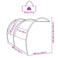 Produktbild för Vattentålig Tarp person 260 x 200 x 260 cm Vattentålig