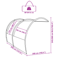 Produktbild för Vattentålig Tarp person 260 x 350 x 260 cm Vattentålig