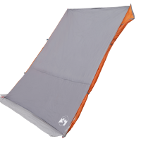 Produktbild för Baklucketält person 190 x 150 x 185 cm Grå och orange taffeta