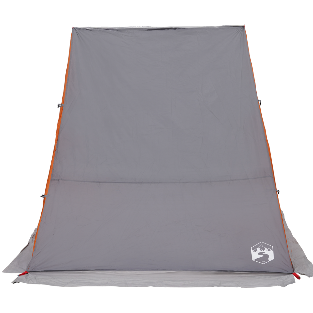 Produktbild för Baklucketält person 190 x 150 x 185 cm Grå och orange taffeta