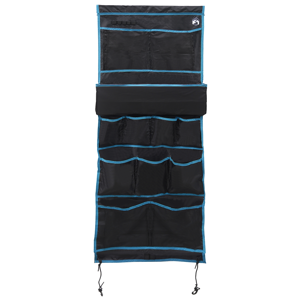 Produktbild för Förvaringspåse med lagring Svart och blå 161 x 58,5 cm oxford