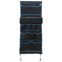 Produktbild för Förvaringspåse med lagring Svart och blå 161 x 58,5 cm oxford