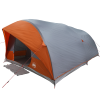 Produktbild för Tunnel tält med tak Grå och orange 500 x 348 x 200 cm taffeta