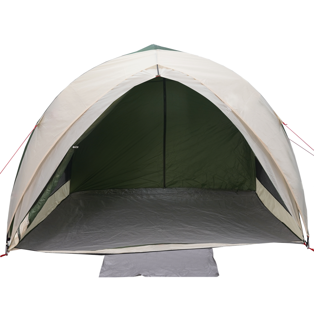 Produktbild för Tunnel tält med tak med lagring Grön 410 x 285 x 198 cm taffeta
