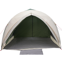 Produktbild för Tunnel tält med tak med lagring Grön 410 x 285 x 198 cm taffeta