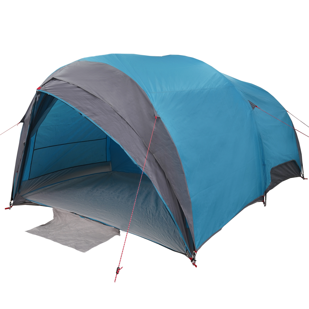 Produktbild för Tunnel tält med tak med lagring Blå 410 x 285 x 198 cm taffeta