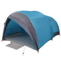Produktbild för Tunnel tält med tak med lagring Blå 410 x 285 x 198 cm taffeta