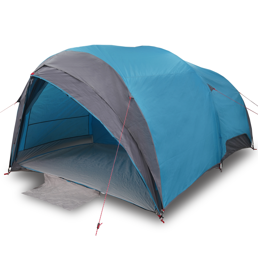 Produktbild för Tunnel tält med tak med lagring Blå 410 x 285 x 198 cm taffeta