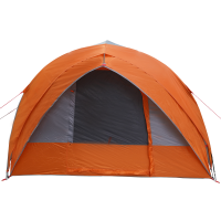 Produktbild för Tunnel tält med tak Grå och orange 410 x 285 x 198 cm taffeta