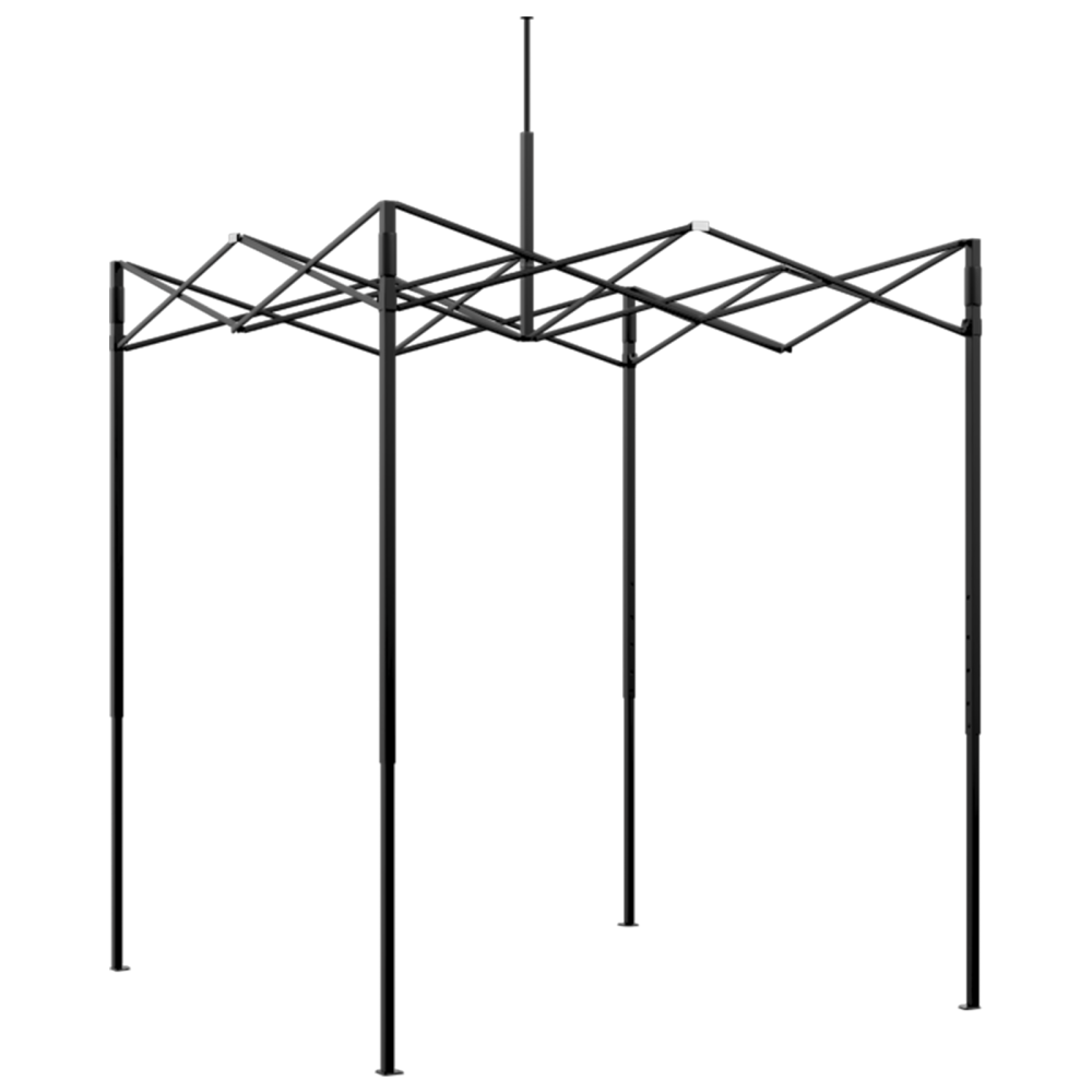 Produktbild för Växthus med Pop-up Ram med tak Grön 200 x 200 x 300 cm Järn
