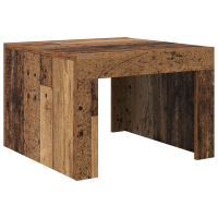 Produktbild för Kaffeebord Gammalt trä 50 x 50 x 35 cm Konstruerat trä