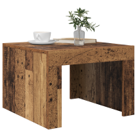 Produktbild för Kaffeebord Gammalt trä 50 x 50 x 35 cm Konstruerat trä