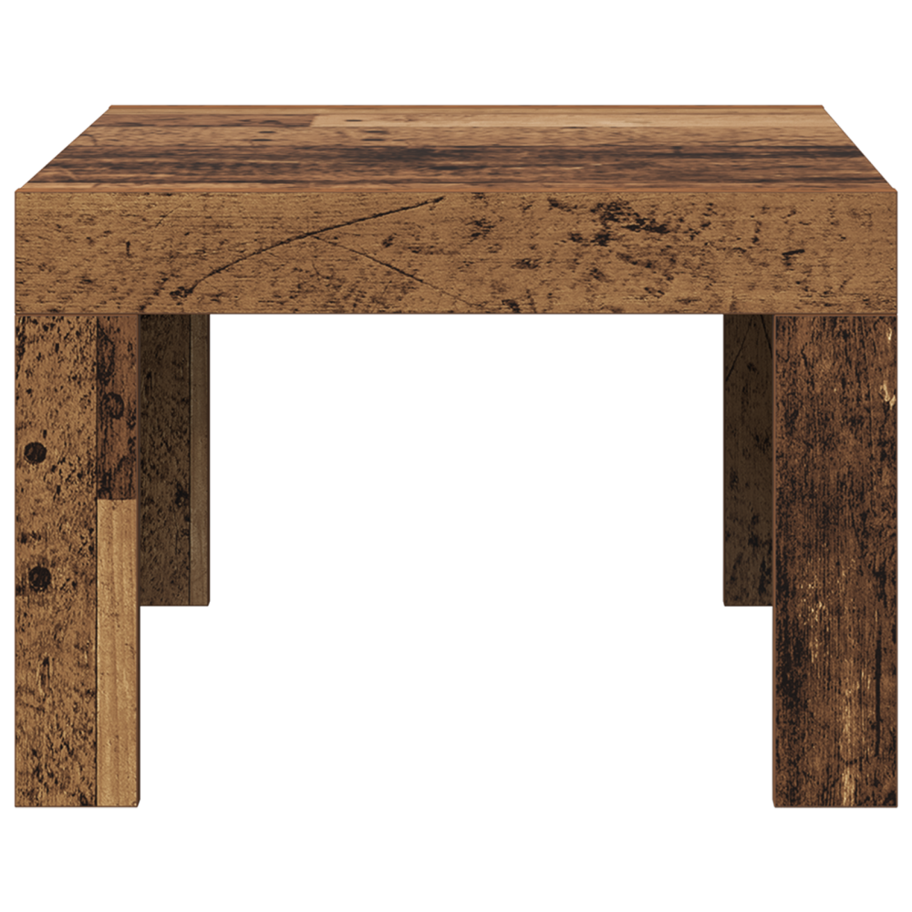 Produktbild för Kaffeebord Gammalt trä 50 x 50 x 35 cm Konstruerat trä