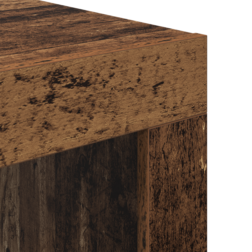 Produktbild för Kaffeebord Gammalt trä 50 x 50 x 35 cm Konstruerat trä