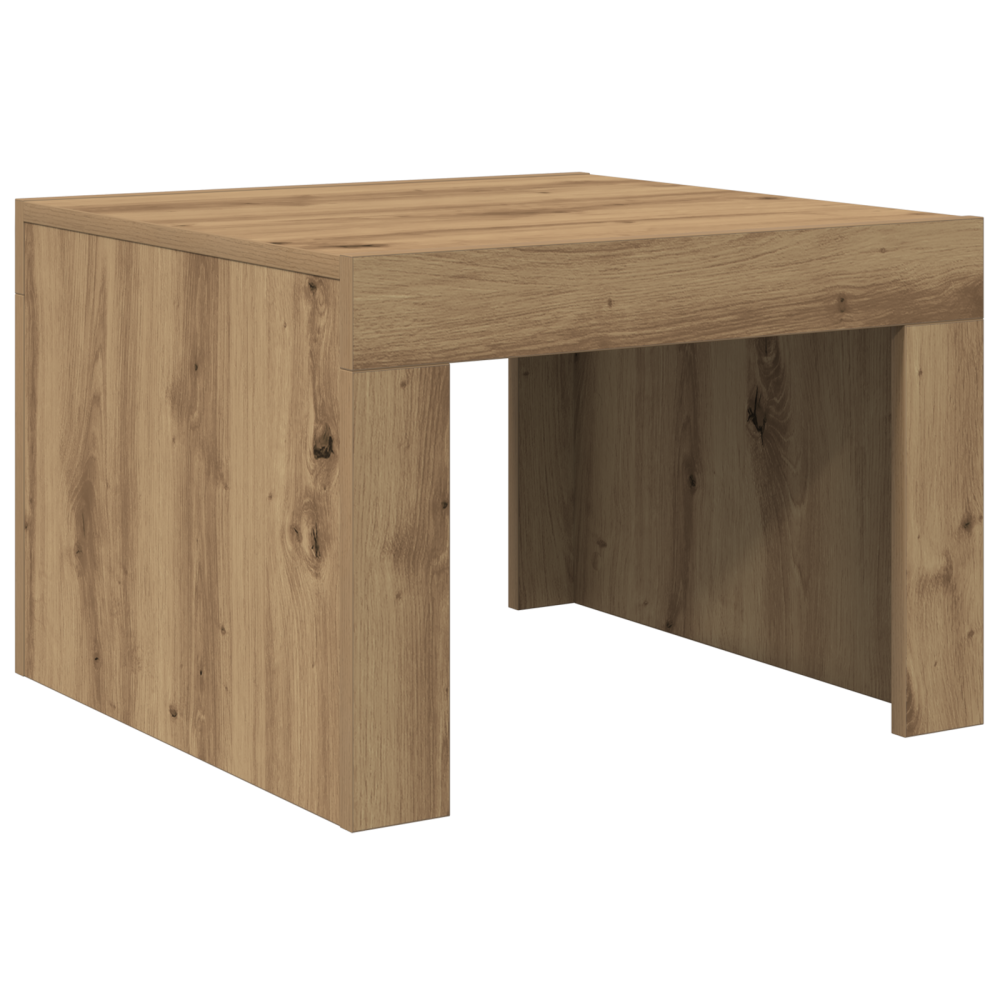 Produktbild för Kaffeebord Artisan Ek 50 x 50 x 35 cm Konstruerat trä