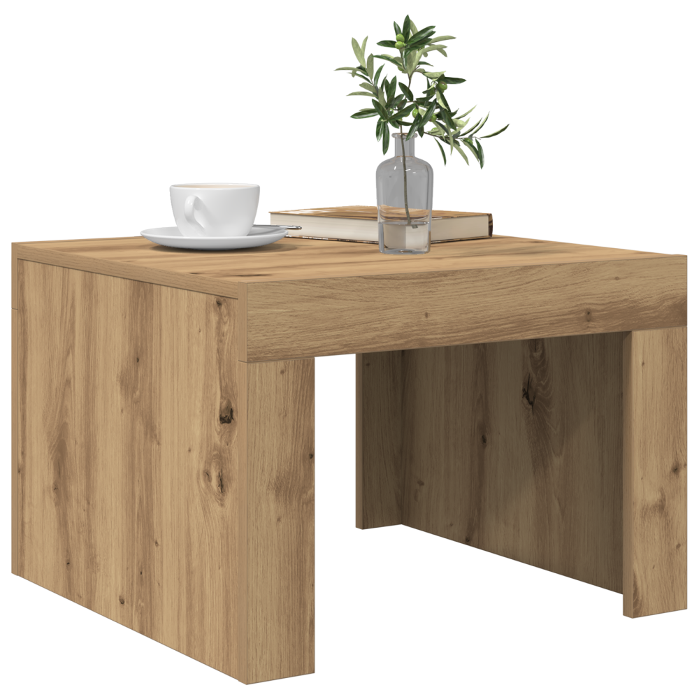 Produktbild för Kaffeebord Artisan Ek 50 x 50 x 35 cm Konstruerat trä