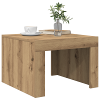 Produktbild för Kaffeebord Artisan Ek 50 x 50 x 35 cm Konstruerat trä