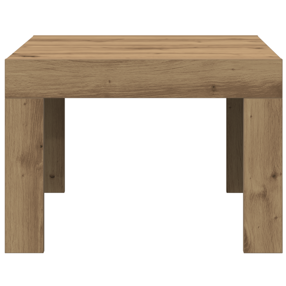 Produktbild för Kaffeebord Artisan Ek 50 x 50 x 35 cm Konstruerat trä