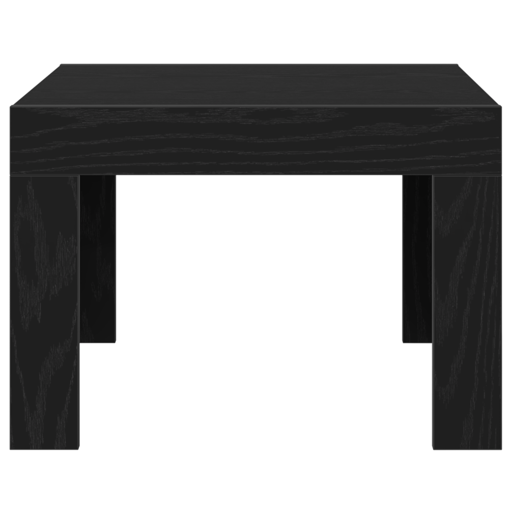 Produktbild för Kaffeebord Svart Ek 50 x 50 x 35 cm Konstruerat trä