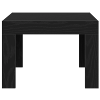 Produktbild för Kaffeebord Svart Ek 50 x 50 x 35 cm Konstruerat trä